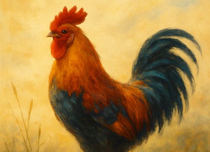 Ilustracija uz priču Priča o pijetlu